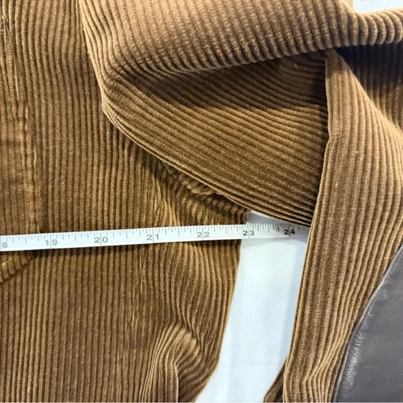 Polo Ralph Lauren Brown Corduroy Jacket w/Leather Elbow Patches, 44L, Great Cond